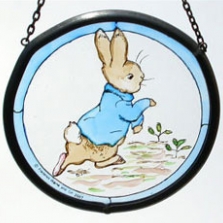 Peter Rabbit Running Glass Roundelette