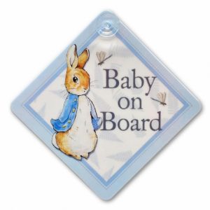 Peter Rabbit Baby on Board Car Sign