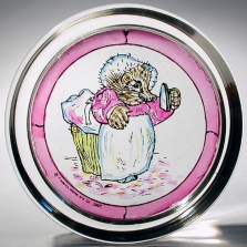 Mrs. Tiggy-Winkle Glass Paper Weight