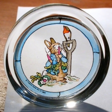 Peter Loves Radishes Glass Paper Weight