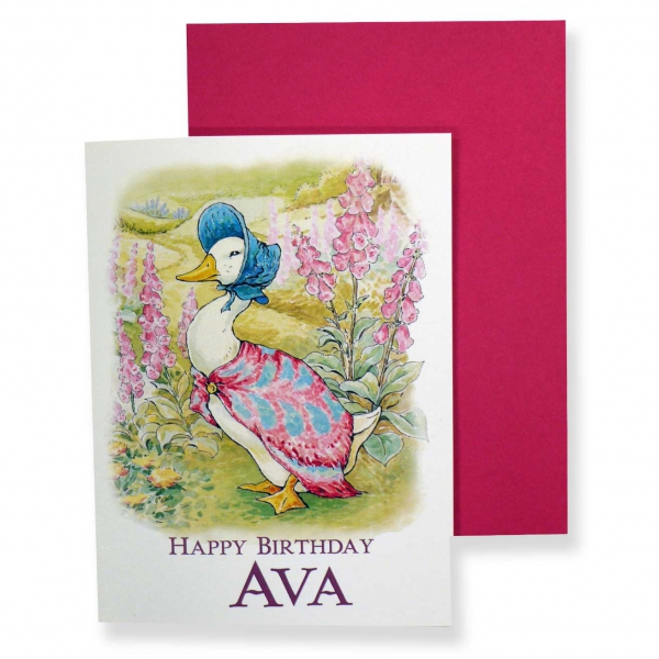 girl s personalised birthday cards beatrix potter shop
