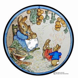 Mrs Rabbit at Home Window Cling