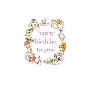 Beatrix Potter Happy Birthday To You Pink