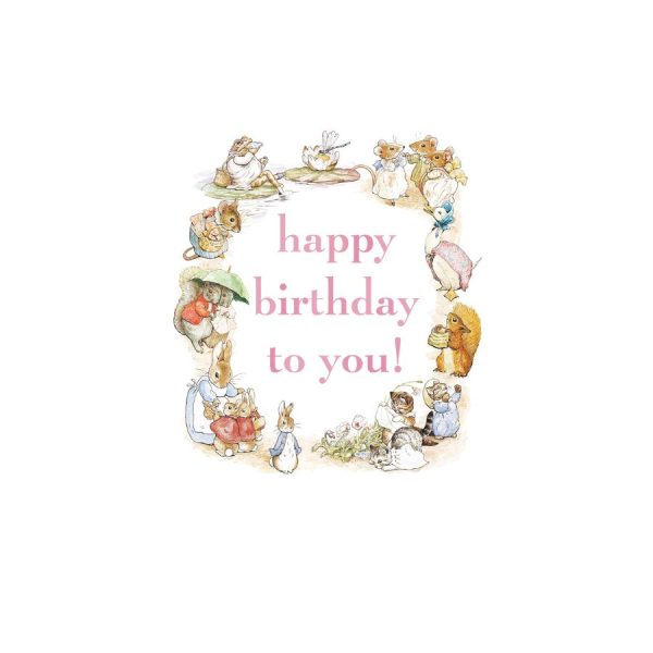 Beatrix Potter Happy Birthday To You Pink