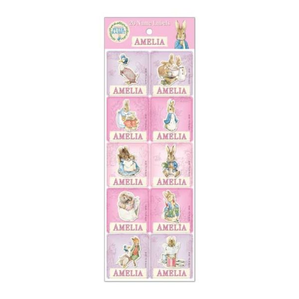 Beatrix Potter Girl's Name Stickers