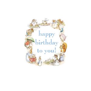 Beatrix Potter Happy Birthday To You- Blue