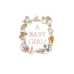 Beatrix Potter Baby Girl Card-Pink