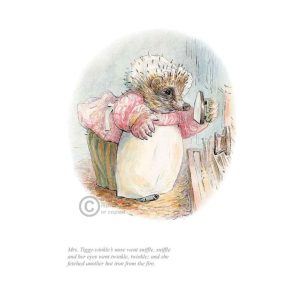 Mrs Tiggy-winkle Ironing Unframed Limited Edition Print