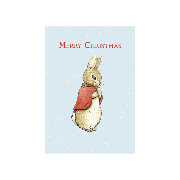 Flopsy Bunny Merry Christmas Card