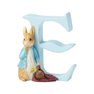 Beatrix Potter Alphabet Letter E - Peter Rabbit with Onions