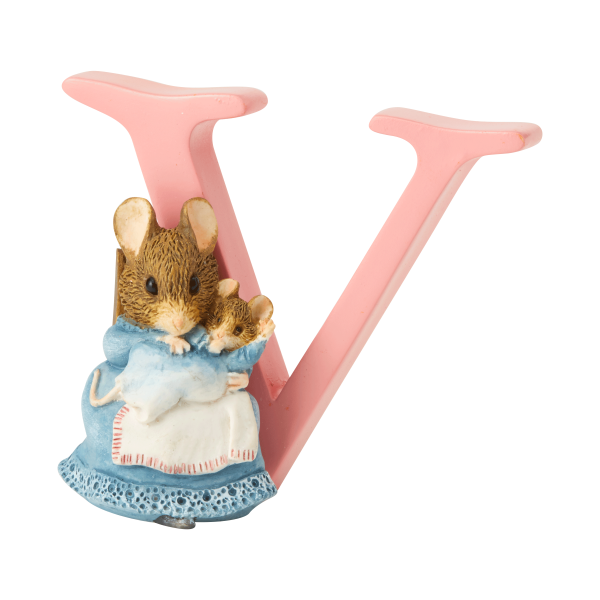 Beatrix Potter Alphabet Letter V - Hunca Munca and Baby