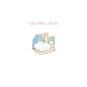 Mrs Rabbit Get Well Soon Card