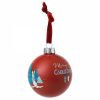 Mrs. Rabbit & Peter Rabbit Merry Christmas Bauble - Image 2