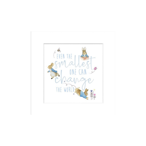 'Even the Smallest One' Peter Rabbit Mounted Print
