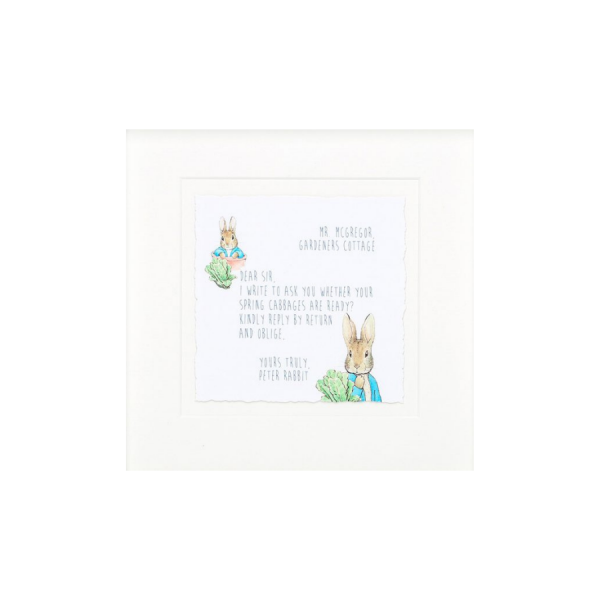 'Dear Mr McGregor' Peter Rabbit Mounted Print