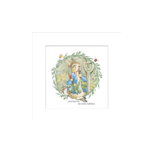 Peter Rabbit Eating Radishes Mounted Print