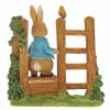 Peter Rabbit on Wooden Stile Figurine - Image 2