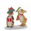 Flopsy and Benjamin Bunny Under the Misteltoe Figurine - Image 2