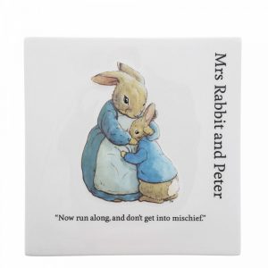 Mrs. Rabbit and Peter Rabbit Decorative Wall Plaque