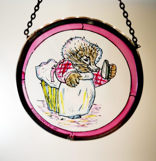 Mrs Tiggywinkle Glass Roundelette