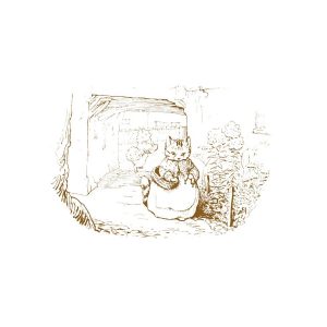 Mittens Sketch Greetings Card