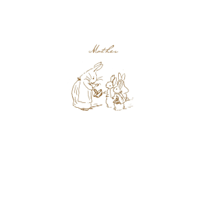 Mrs Rabbit Sketch 'Mother' Greetings Card