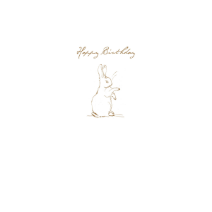 Rabbit Sketch ‘Happy Birthday’ Card