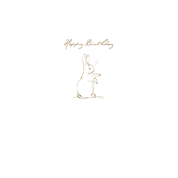 Rabbit Sketch ‘Happy Birthday’ Card