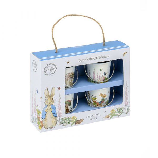 Peter Rabbit Classic Set of 4 Egg Cup Pails