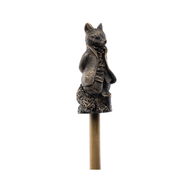 Mr Tod Bronze Cane Companion