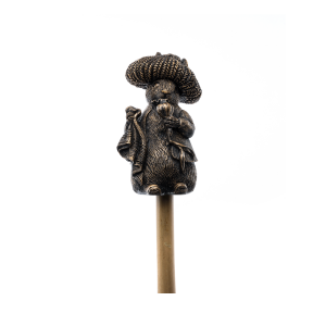 Benjamin Bunny Bronze Cane Companion