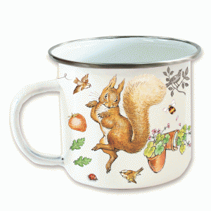 Squirrel Nutkin Enamel Mug