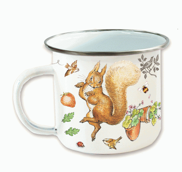 Squirrel Nutkin Enamel Mug