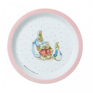 Mrs Rabbit Pink Baby Plate
