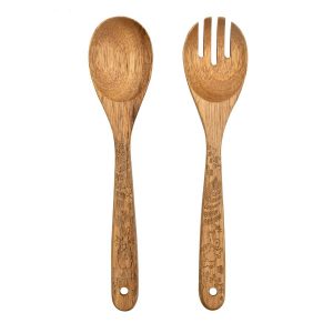 Peter Rabbit Classic Mango Wood Etched Salad Servers