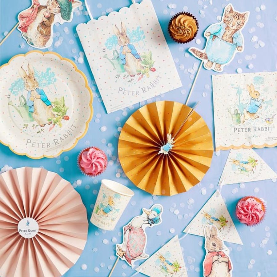 Peter Rabbit Classic Tableware Party Paper Fans Beatrix Potter Shop