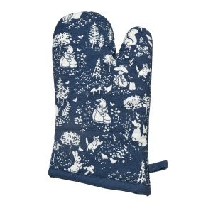 Peter Rabbit Classic Dark Blue Pattern Single Oven Glove