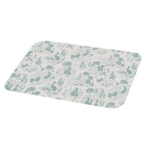 Peter Rabbit Classic Pattern Green Glass Worktop Protector
