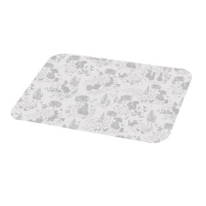 Peter Rabbit Classic Pattern Grey Glass Worktop Protector
