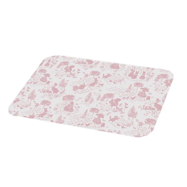 Peter Rabbit Classic Pattern Pink Glass Worktop Protector