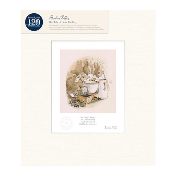 Flopsy, Mopsy & Cotton-tail Mounted Limited Edition Print