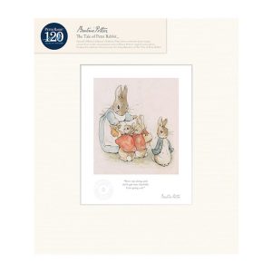 Mrs Rabbit & Bunnies Mounted Limited Edition Print