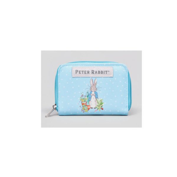 Peter Rabbit Blue Polka Dot Coin Purse