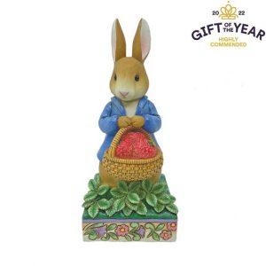 Peter Rabbit with Basket of Strawberries Figurine by Jim Shore