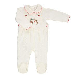 Mini-La-Mode Benjamin & Flopsy Festive Dungaree Set