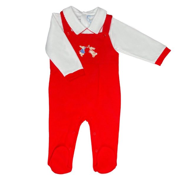 Mini-La-Mode Peter & Flopsy Festive Dungaree Set