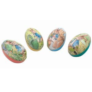 Peter Rabbit Assorted Egg Shaped Tin
