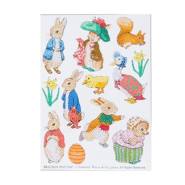 Peter Rabbit & Friends Crystal Art Sticker Set
