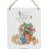 The Original Metal Sign Co - Peter Rabbit by Plant Pot