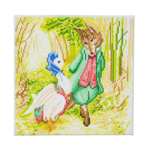 Jemima Puddle-Duck & Mr Fox Crystal Art Canvas Kit